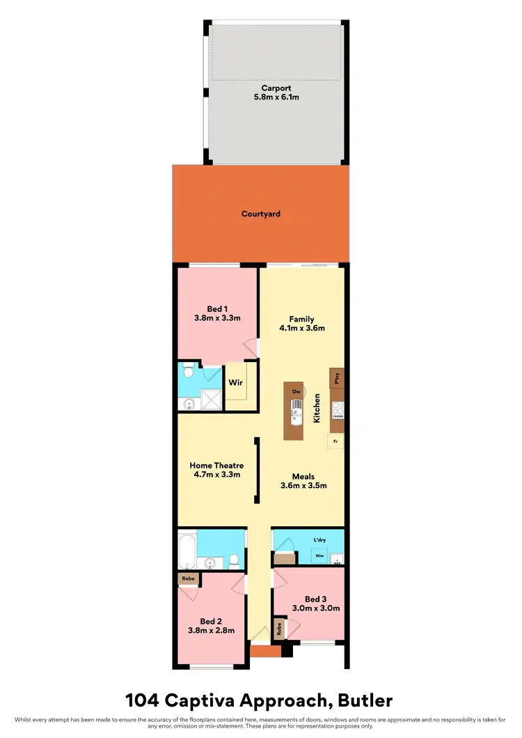 Floorplan of Homely house listing, 104 Captiva Approach, Butler WA 6036