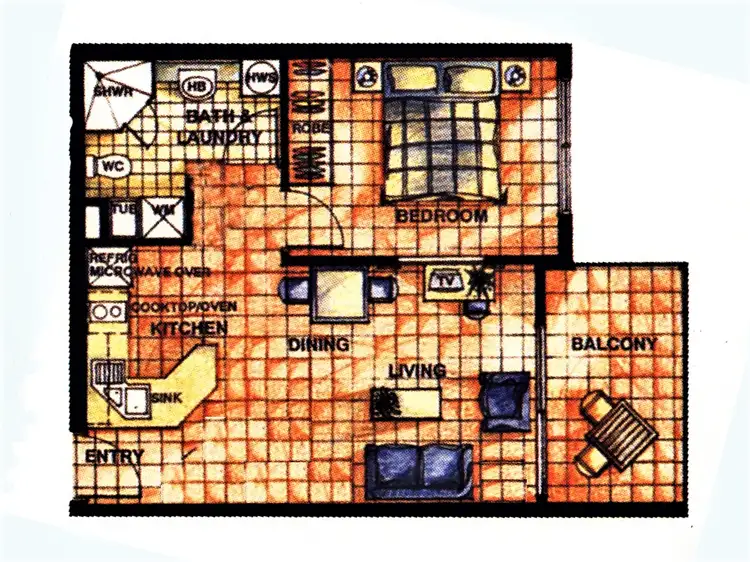 Floorplan of Homely unit listing, 9/9-11 Blake Street, Port Douglas QLD 4877