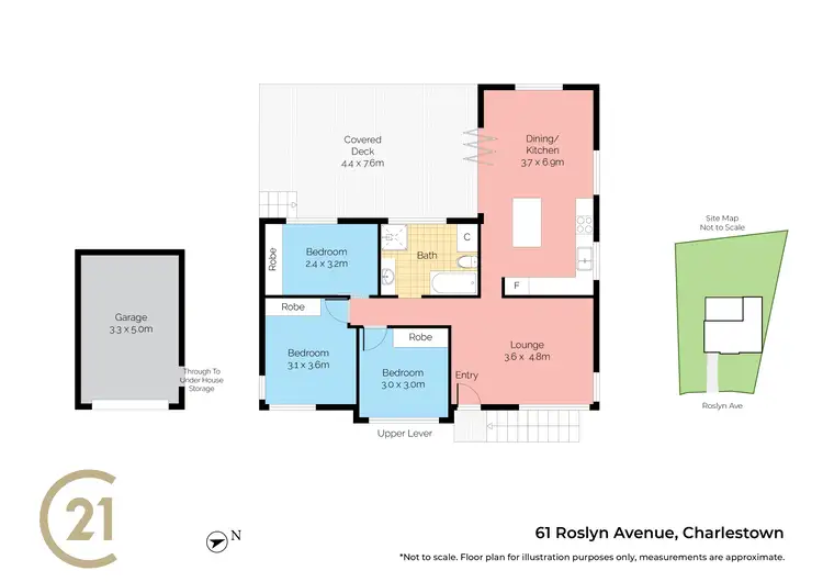 Floorplan of Homely house listing, 61 Roslyn Avenue, Charlestown NSW 2290