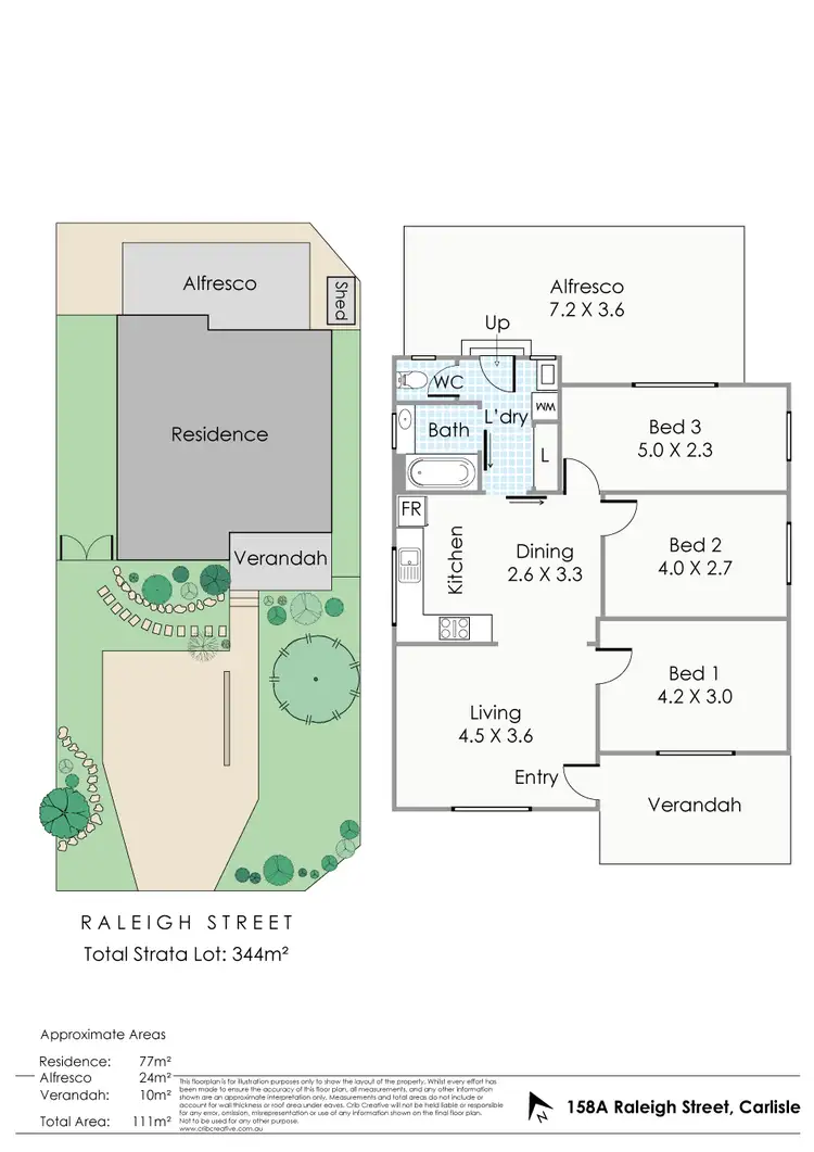 Floorplan of Homely house listing, 158A Raleigh Street, Carlisle WA 6101