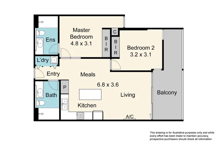Floorplan of Homely apartment listing, 104/1193-1195 Nepean Hwy, Highett VIC 3190