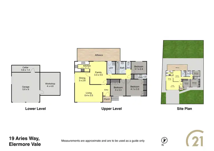 Floorplan of Homely house listing, 19 Aries Way, Elermore Vale NSW 2287