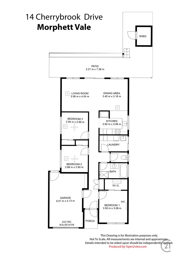 Floorplan of Homely house listing, 14 Cherrybrook Drive, Morphett Vale SA 5162