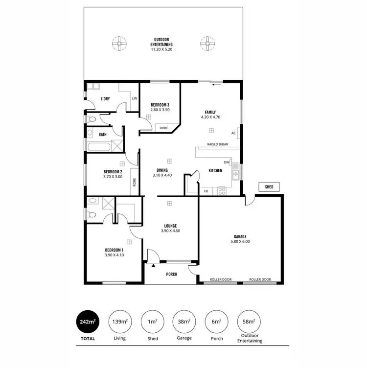 Floorplan of Homely house listing, 5 Corella Court, Paralowie SA 5108