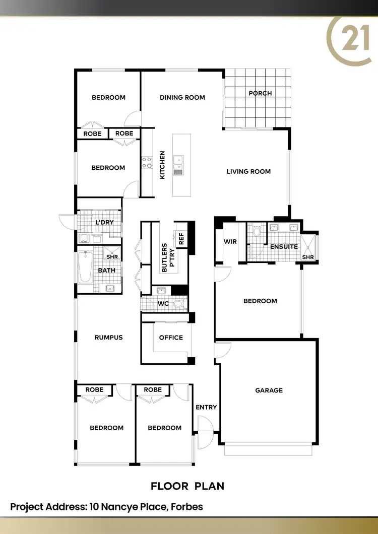 Floorplan of Homely rural property listing, 10 Nancye Place, Forbes NSW 2871