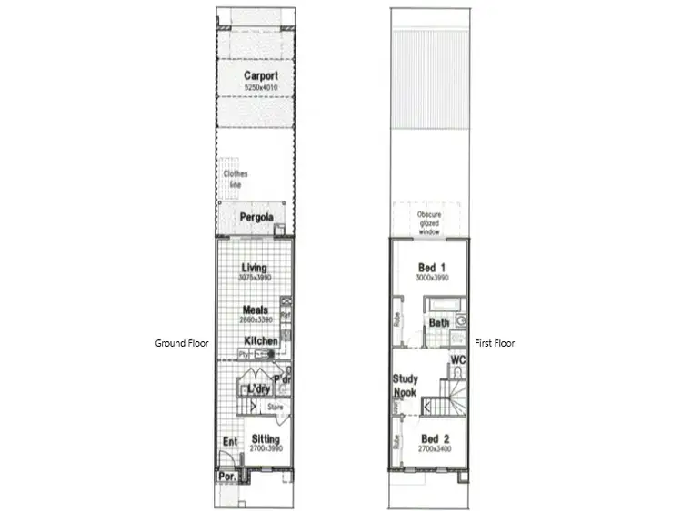 Floorplan of Homely townhouse listing, 11A Bluestone Street, Pakenham VIC 3810