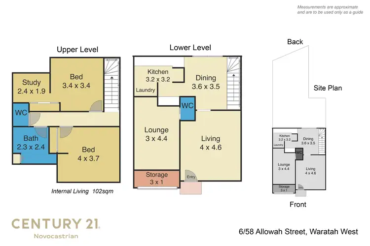 Floorplan of Homely townhouse listing, 6/58 Allowah Street, Waratah West NSW 2298