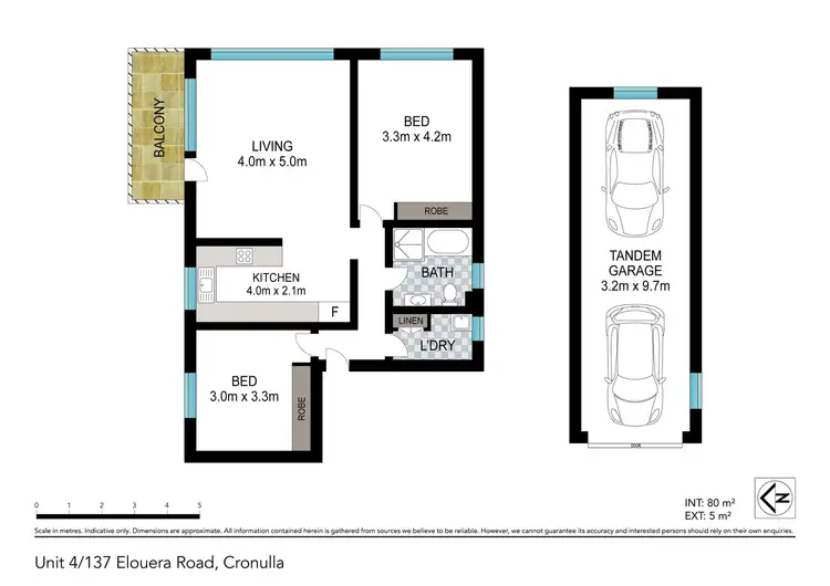 Floorplan of Homely unit listing, 4/137 Elouera Road, Cronulla NSW 2230