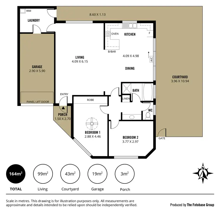 Floorplan of Homely unit listing, 1/14 Cromer Street, Camden Park SA 5038