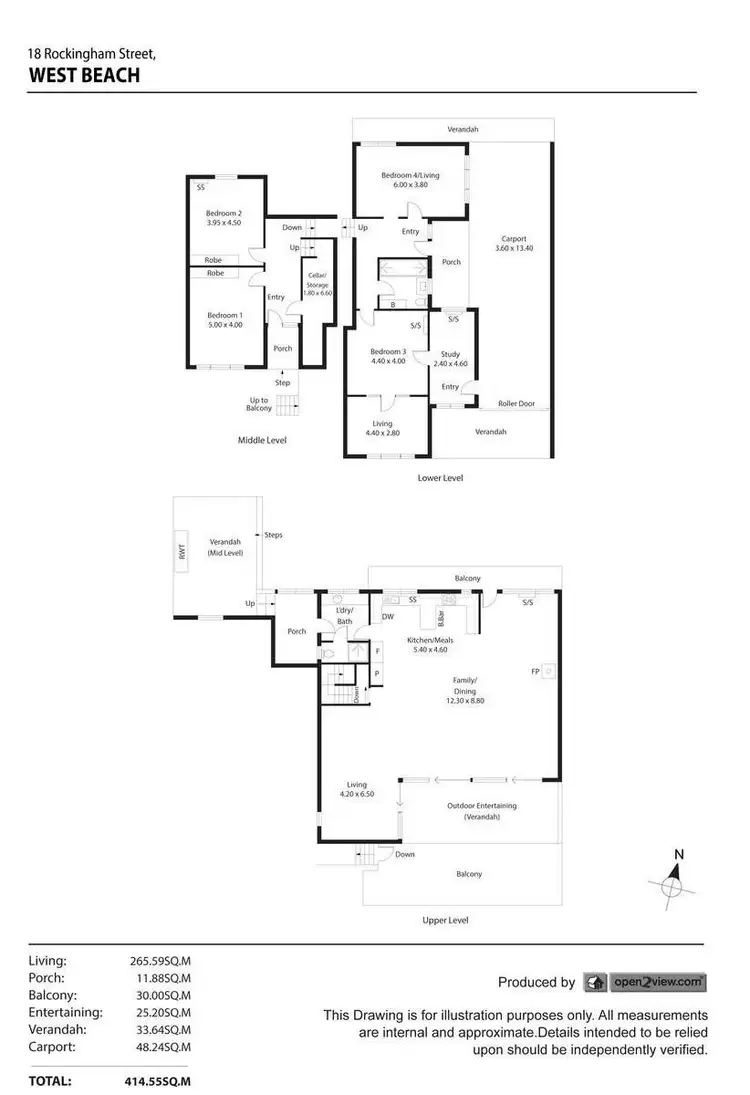Floorplan of Homely house listing, 18 Rockingham Street, West Beach SA 5024