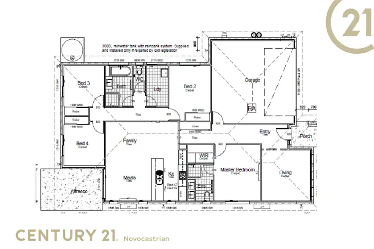 Floorplan of Homely house listing, 1 Turnberry Close, Fletcher NSW 2287