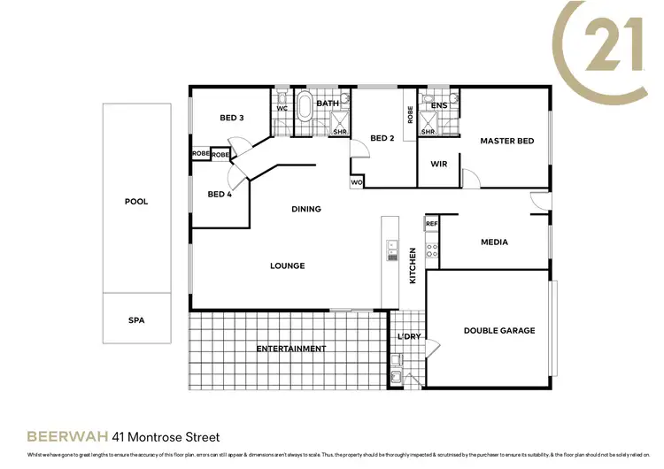 Floorplan of Homely house listing, 41 Montrose Street, Beerwah QLD 4519