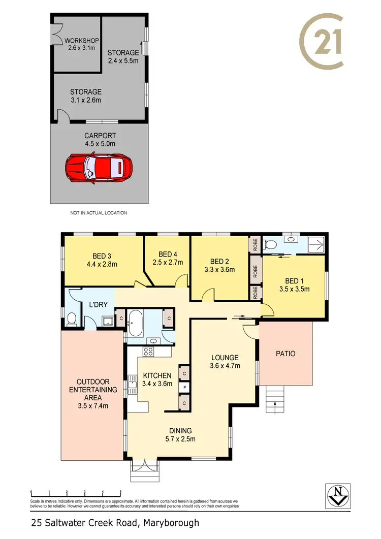 Floorplan of Homely house listing, 25 Saltwater Creek Road, Maryborough QLD 4650
