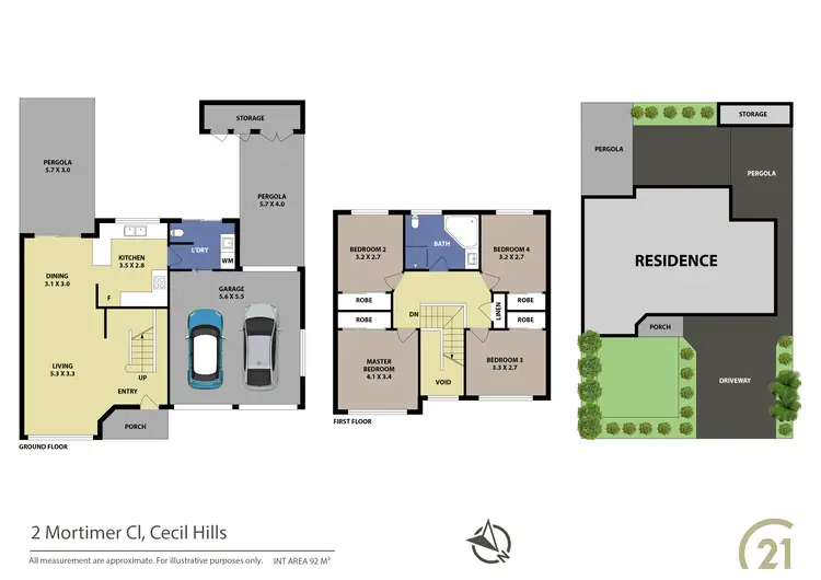 Floorplan of Homely house listing, 2 Mortimer Close, Cecil Hills NSW 2171