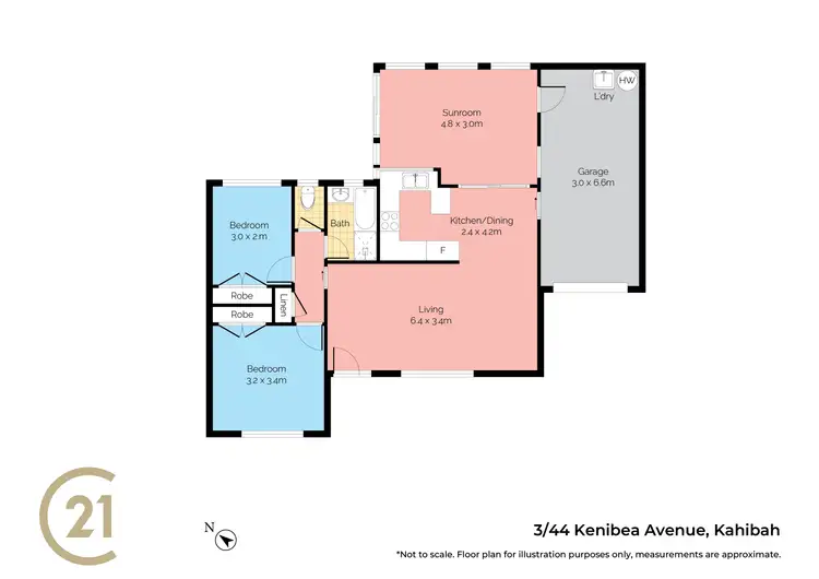 Floorplan of Homely villa listing, 3/44 Kenibea Avenue, Kahibah NSW 2290