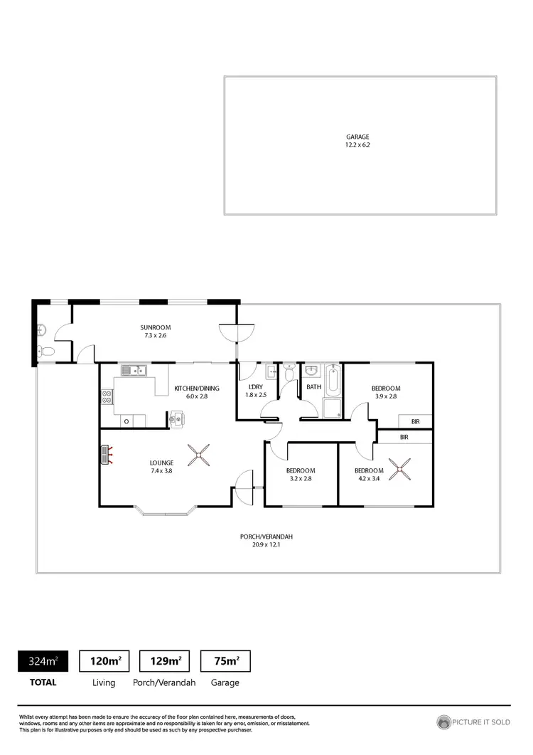 Floorplan of Homely rural property listing, 29 Klemm Road, Kapunda SA 5373