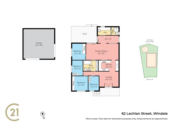 Floorplan of Homely house listing, 62 Lachlan Street, Windale NSW 2306