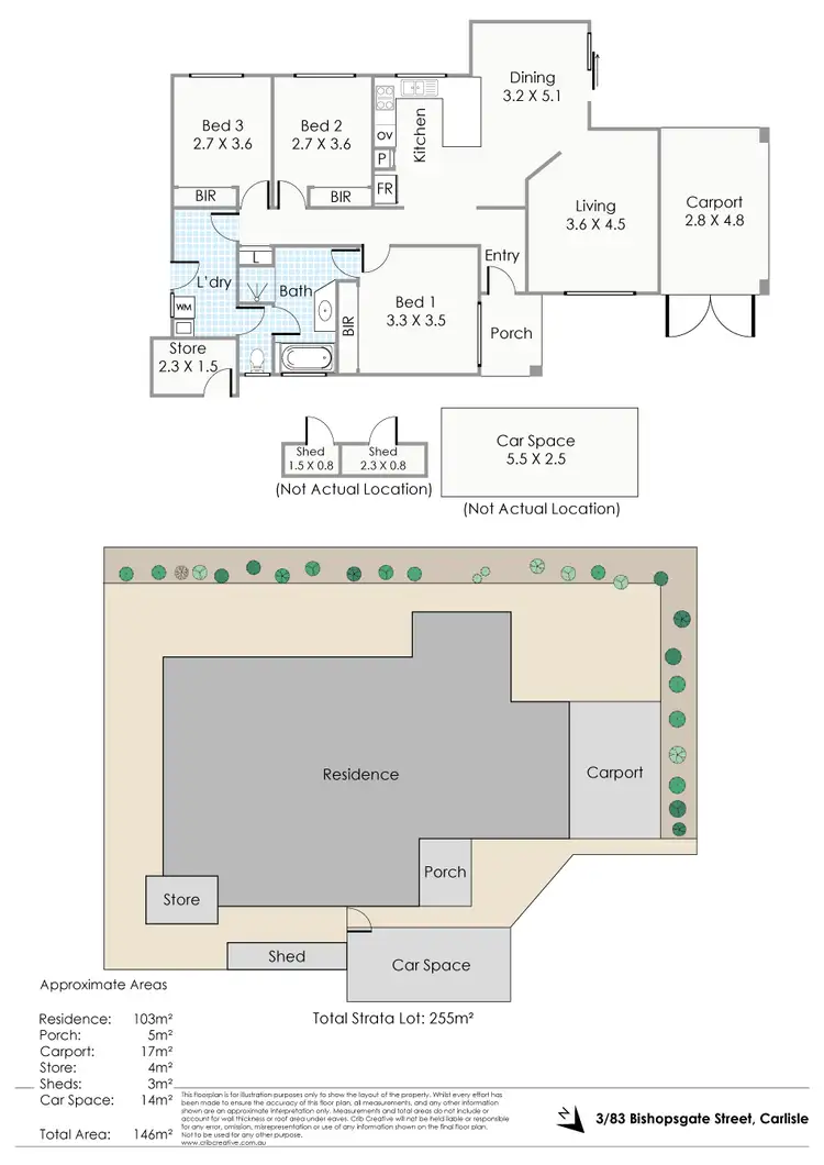 Floorplan of Homely house listing, 3/83 Bishopsgate Street, Carlisle WA 6101