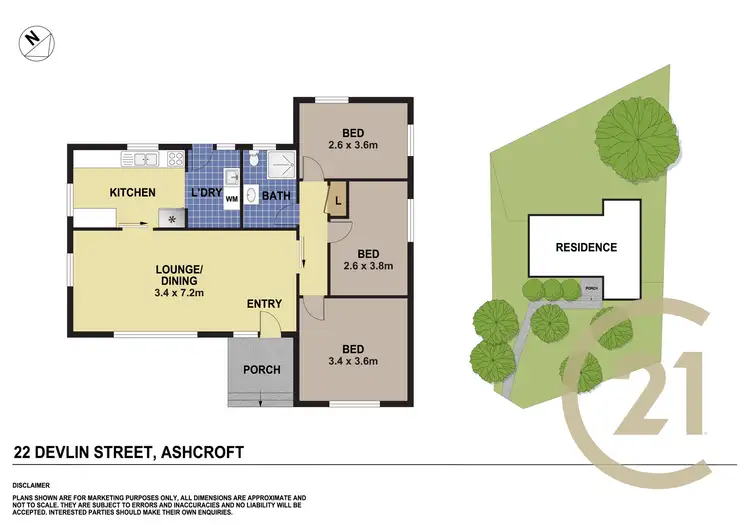 Floorplan of Homely house listing, 22 Devlin Street, Ashcroft NSW 2168
