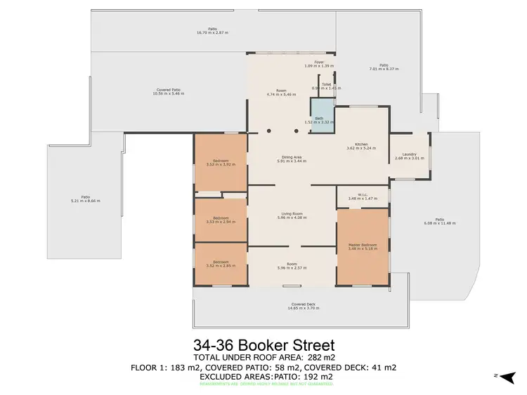 Floorplan of Homely rural property listing, 34-36 Booker Street, Woolooga QLD 4570