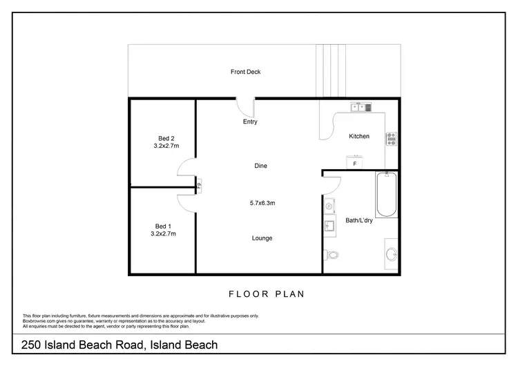Floorplan of Homely house listing, 250 Island Beach Road, Island Beach SA 5222