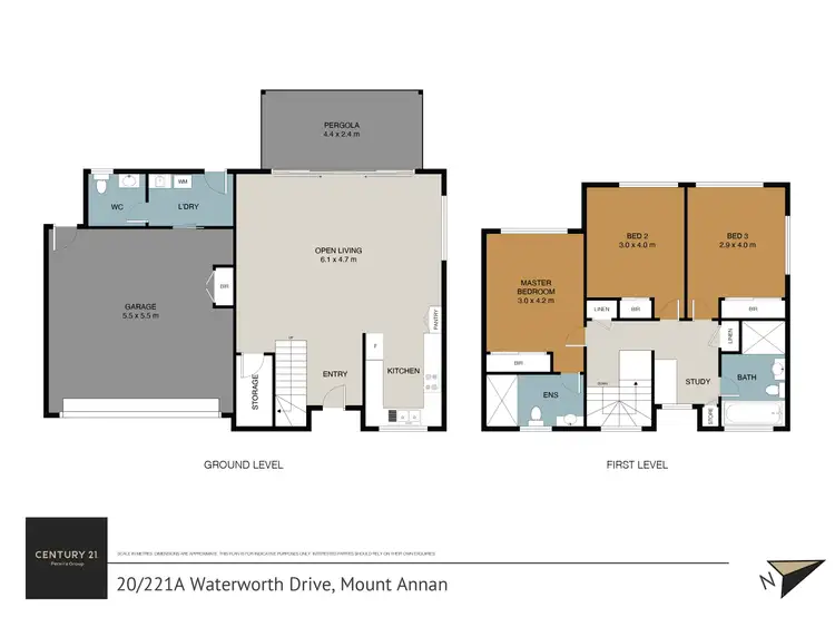 Floorplan of Homely townhouse listing, 20 221a Waterworth Drive, Mount Annan NSW 2567