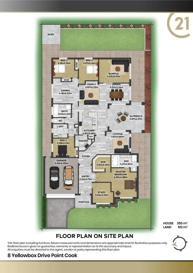 Floorplan of Homely house listing, 8 Yellowbox Drive, Point Cook VIC 3030