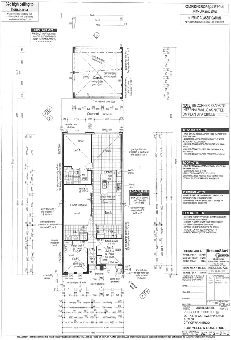 Floorplan of Homely house listing, 52 Captiva Approach, Butler WA 6036