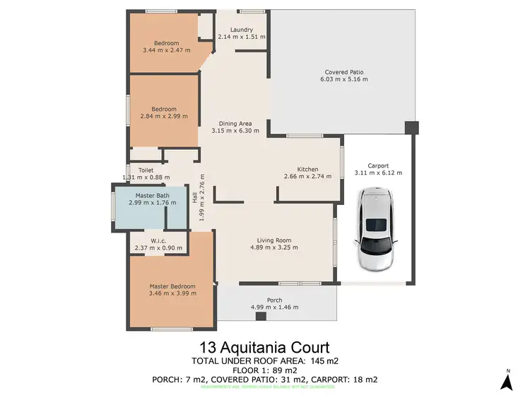 Floorplan of Homely house listing, 13 Aquitania Court, Cooloola Cove QLD 4580