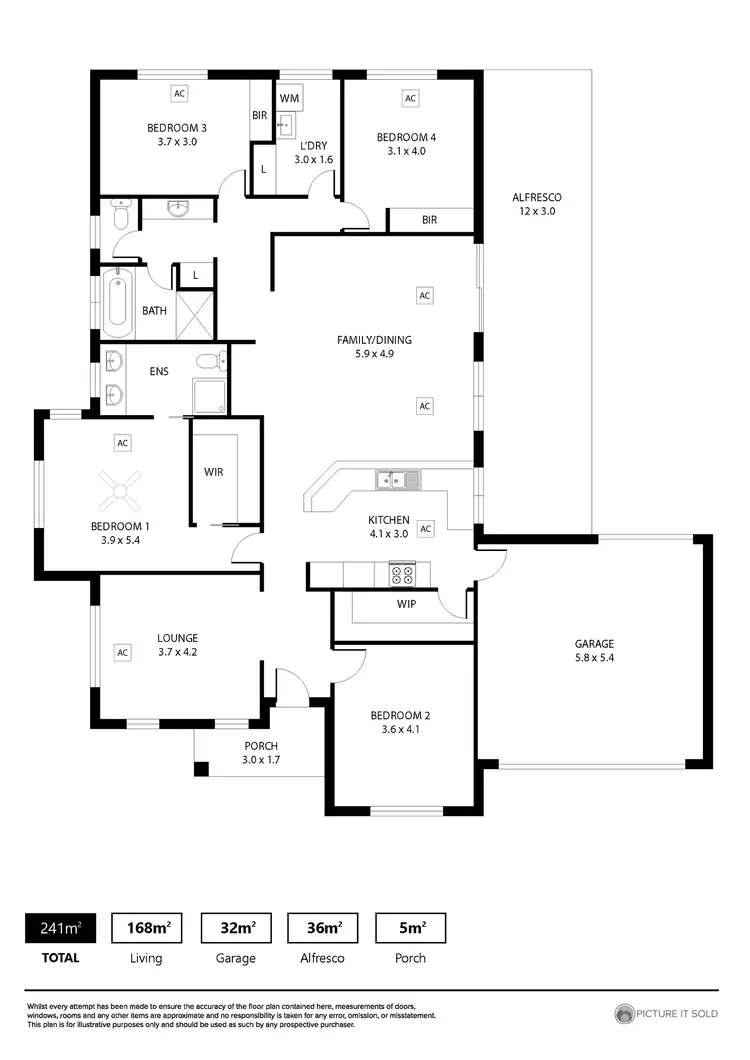 Floorplan of Homely house listing, 1 Cartwright Street, Nuriootpa SA 5355