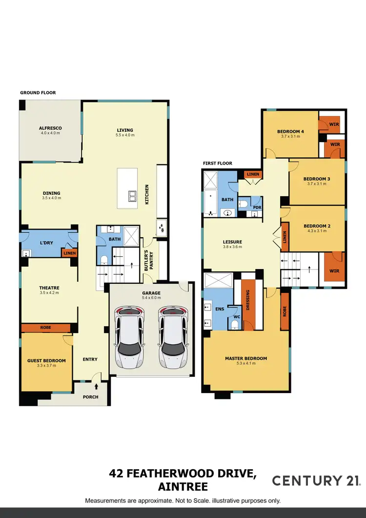 Floorplan of Homely house listing, 42 Featherwood Drive, Aintree VIC 3336