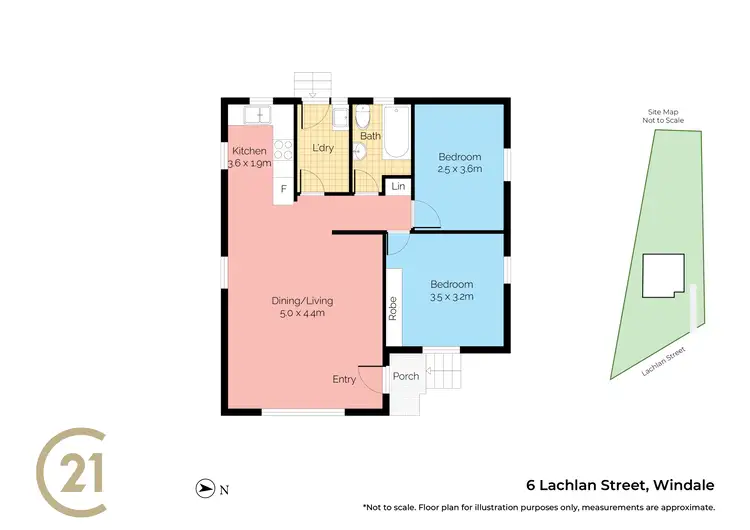 Floorplan of Homely house listing, 6 Lachlan Street, Windale NSW 2306