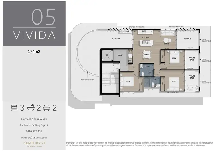 Floorplan of Homely apartment listing, 5/9 Bottlebrush Avenue, Noosa Heads QLD 4567
