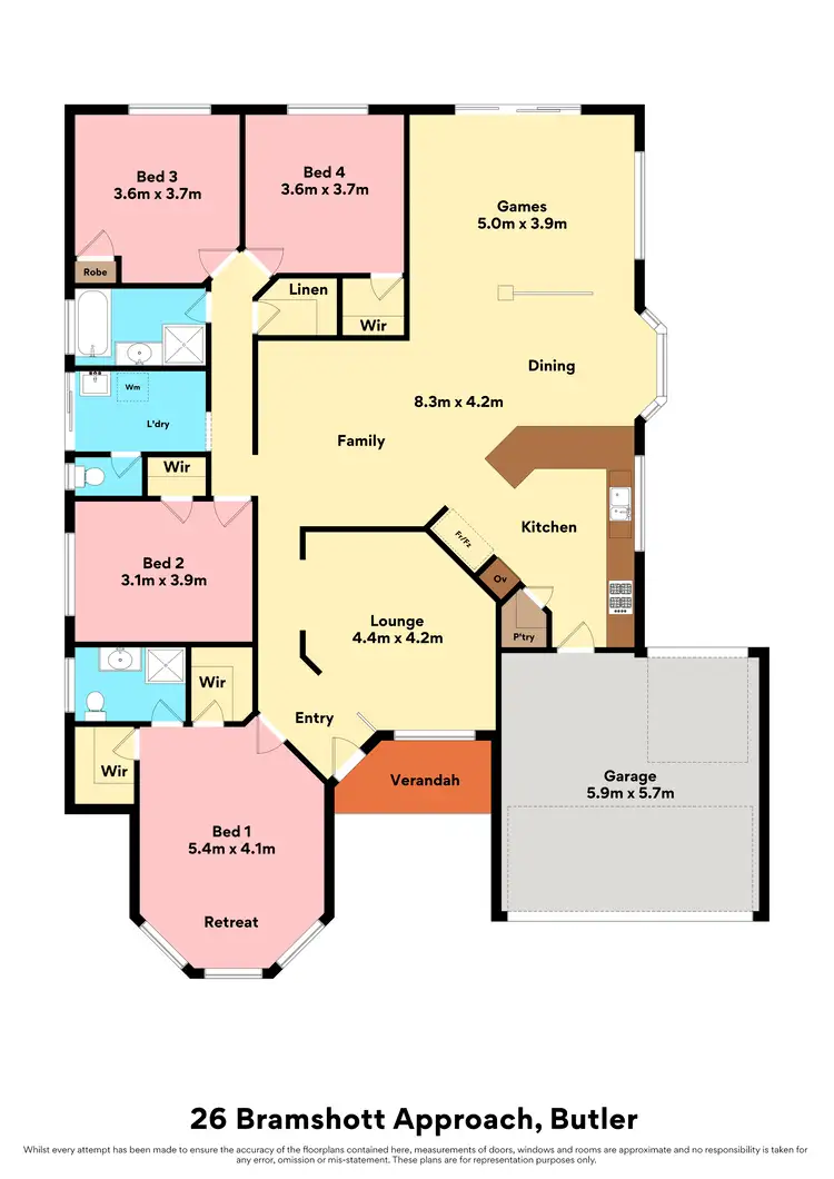 Floorplan of Homely house listing, 26 Bramshott Approach, Butler WA 6036