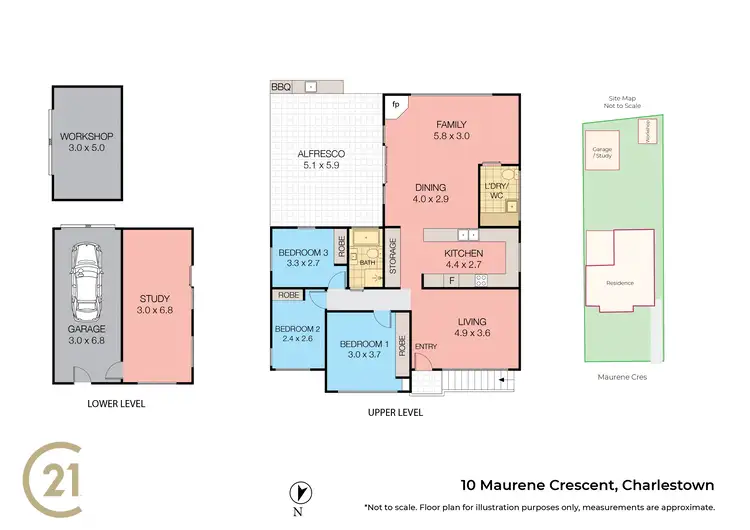 Floorplan of Homely house listing, 10 Maurene Crescent, Charlestown NSW 2290