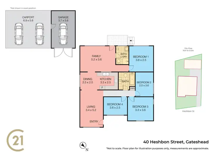 Floorplan of Homely house listing, 40 Heshbon Street, Gateshead NSW 2290