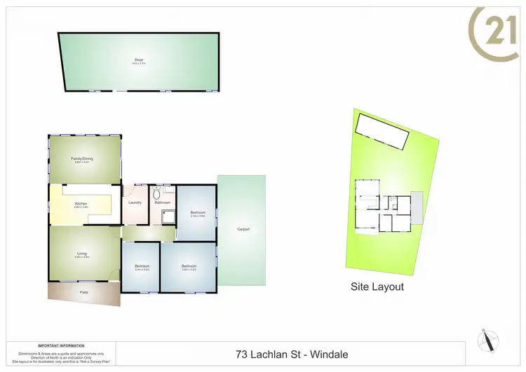 Floorplan of Homely house listing, 73 Lachlan Street, Windale NSW 2306
