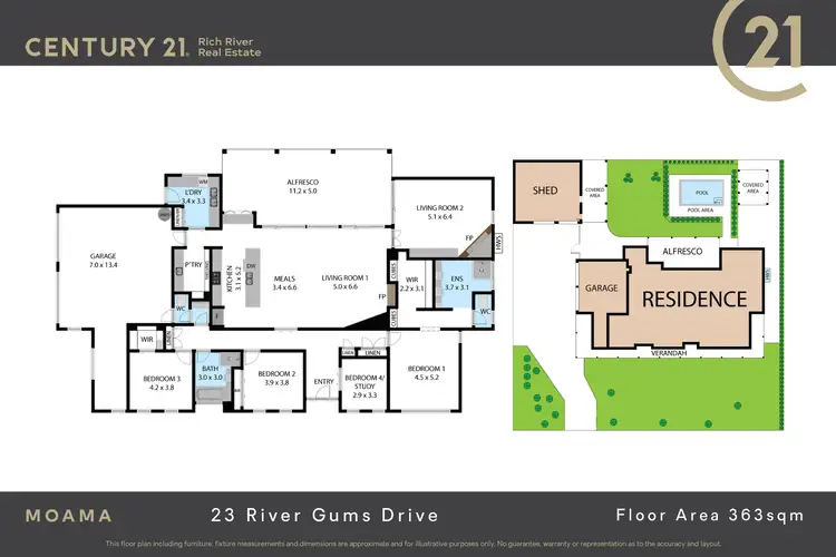Floorplan of Homely house listing, 23 River Gums Drive, Moama NSW 2731