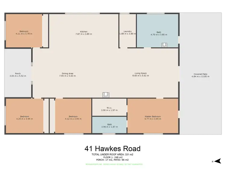 Floorplan of Homely rural property listing, 41 Hawkes Road, Cinnabar QLD 4600