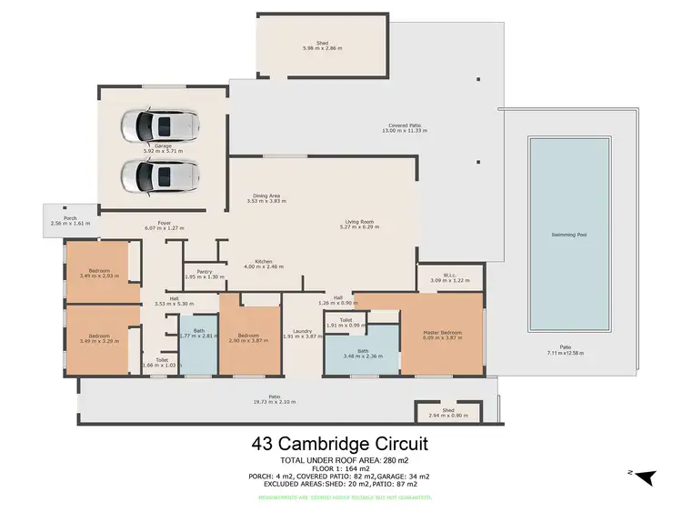 Floorplan of Homely house listing, 43 Cambridge Circuit, Southside QLD 4570