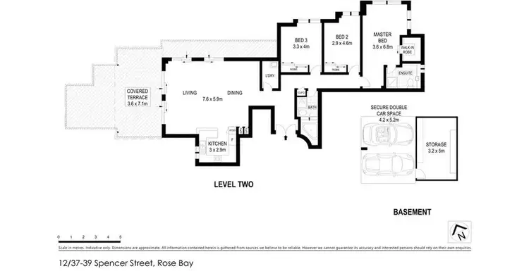 Floorplan of Homely apartment listing, 12/37-39 Spencer Street, Rose Bay NSW 2029
