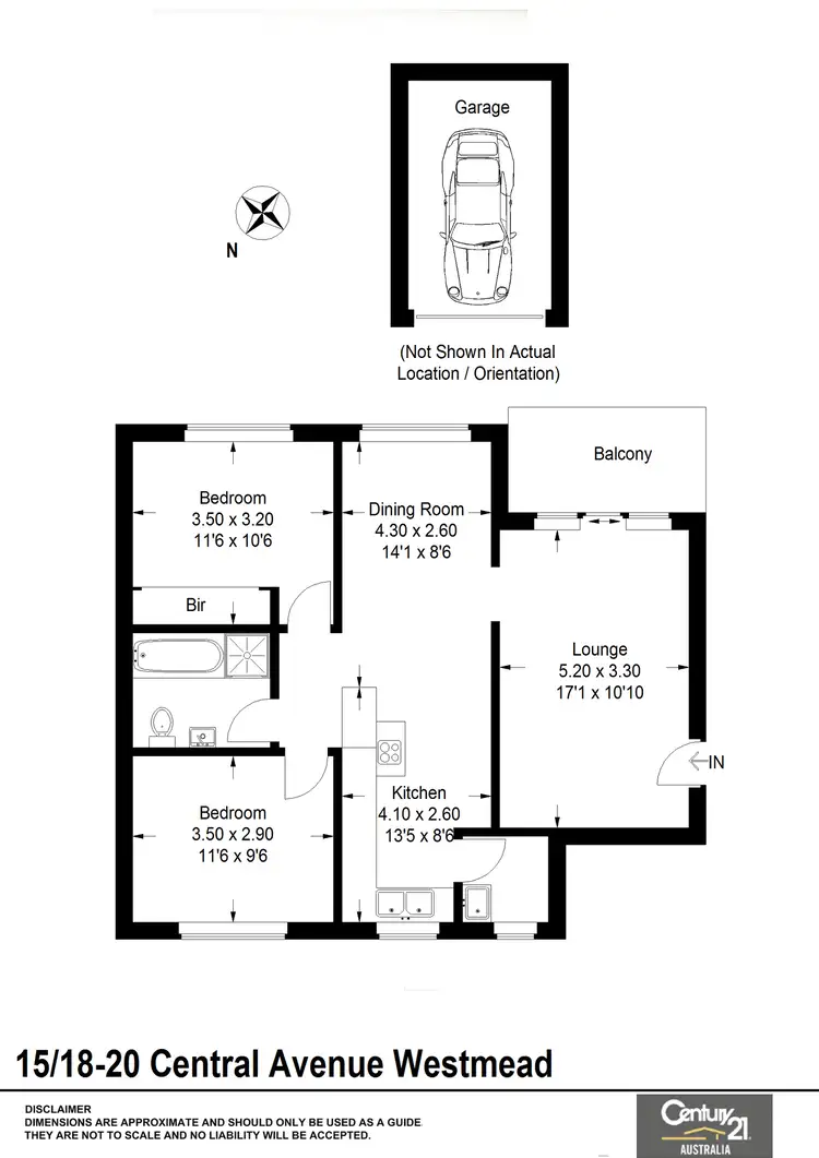 Floorplan of Homely apartment listing, 15/18-20 Central Avenue, Westmead NSW 2145