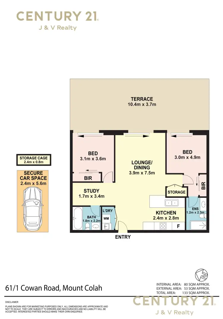 Floorplan of Homely apartment listing, 61/1 Cowan Road, Mount Colah NSW 2079
