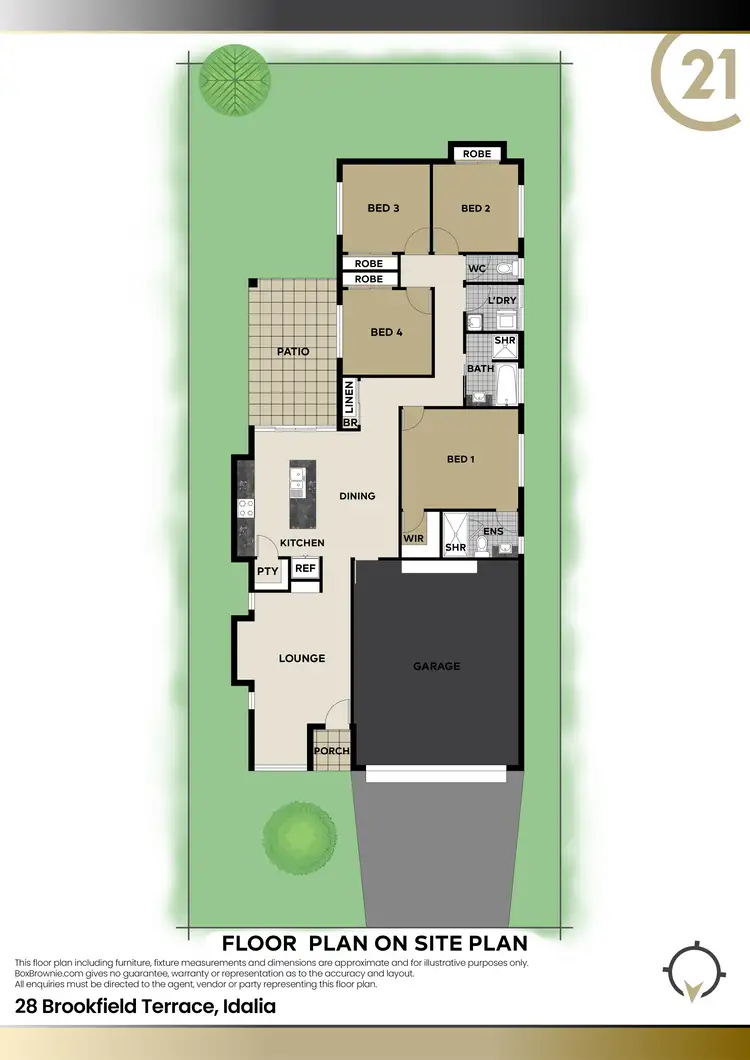 Floorplan of Homely house listing, 28 Brookfield Terrace, Idalia QLD 4811