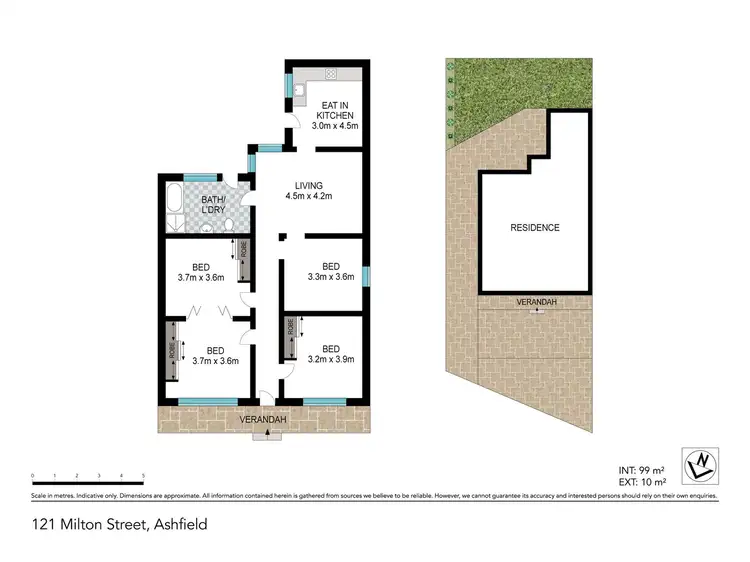 Floorplan of Homely house listing, 121 Milton Street, Ashfield NSW 2131