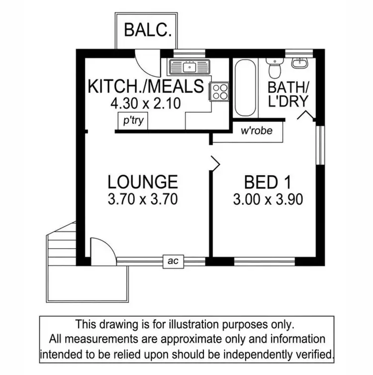 Floorplan of Homely unit listing, 8/4 Birchmore Close, Plympton SA 5038