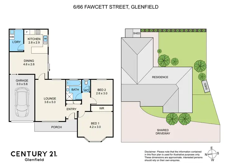 Floorplan of Homely villa listing, 6/66 Fawcett Street, Glenfield NSW 2167