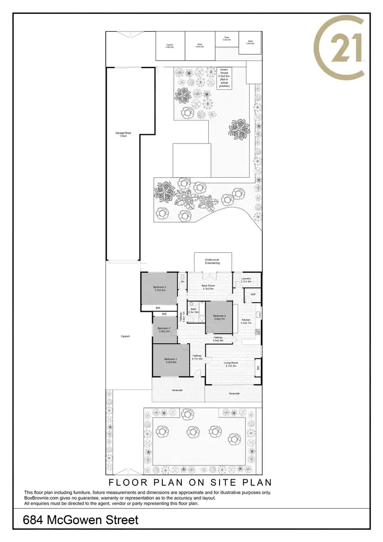 Floorplan of Homely house listing, 684 Mcgowen Street, Broken Hill NSW 2880