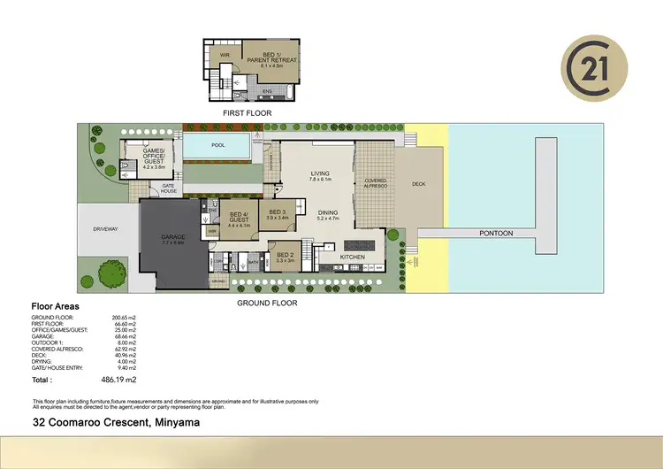 Floorplan of Homely house listing, 32 Coomaroo Crescent, Minyama QLD 4575