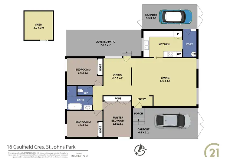 Floorplan of Homely house listing, 16 Caulfield Crescent, St Johns Park NSW 2176